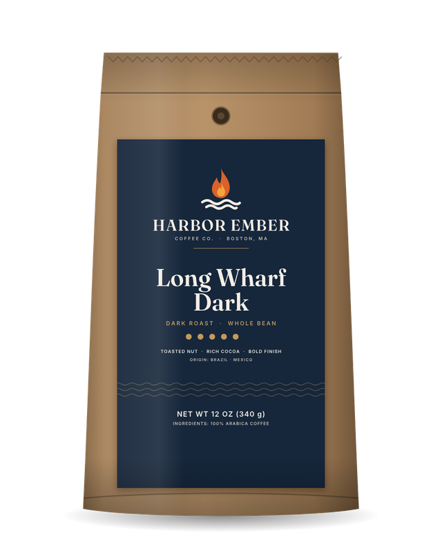 Harbor Ember Long Wharf Dark 12 oz coffee bag